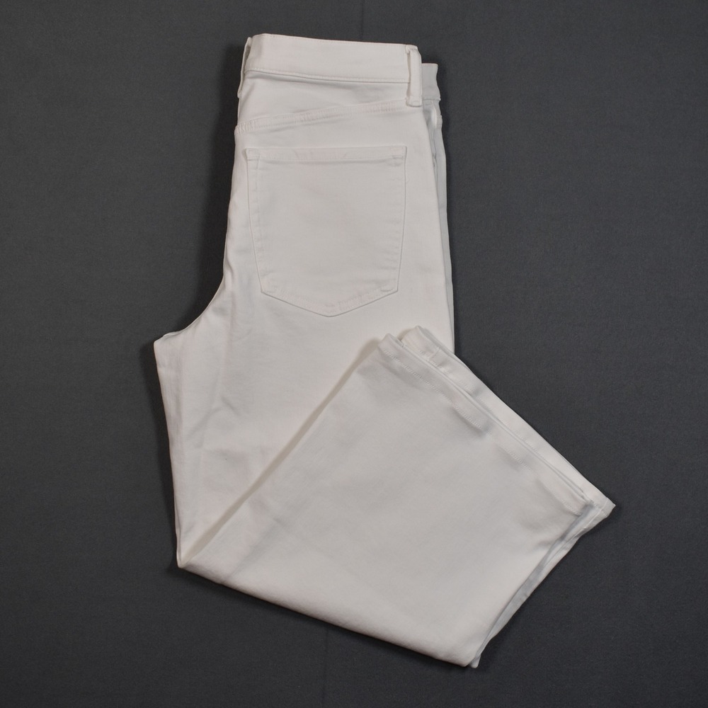 Banana Republic Womens Wide Leg High Rise White 29/8 Petite Denim